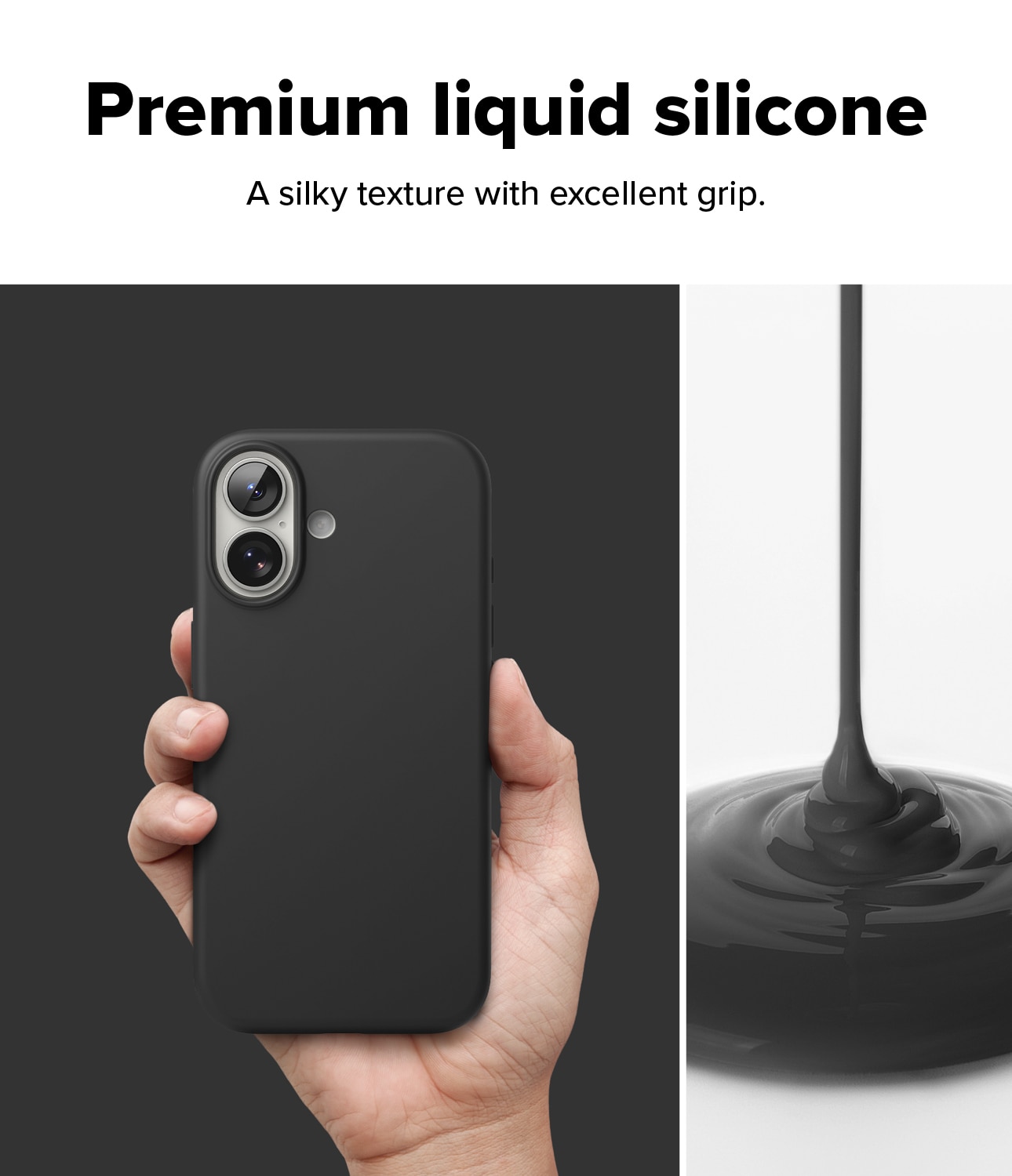Silicone Magnetic Cover iPhone 17 Black