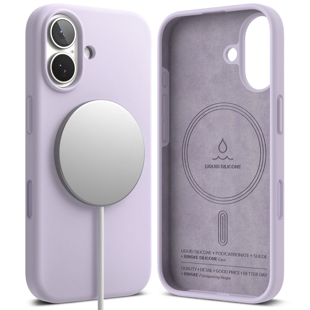 Silicone Magnetic Cover iPhone 17 Light Purple