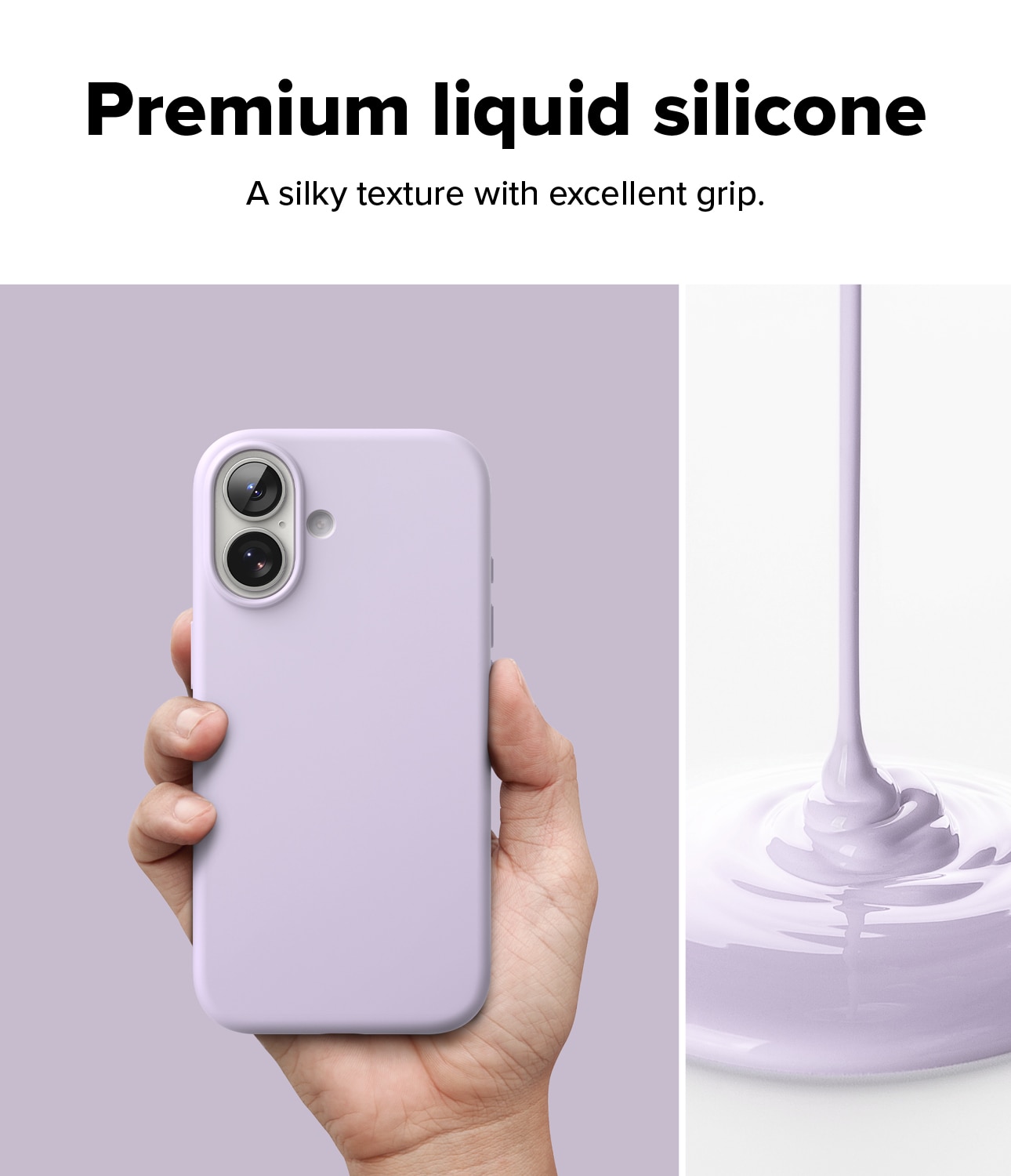 Silicone Magnetic Cover iPhone 17 Light Purple