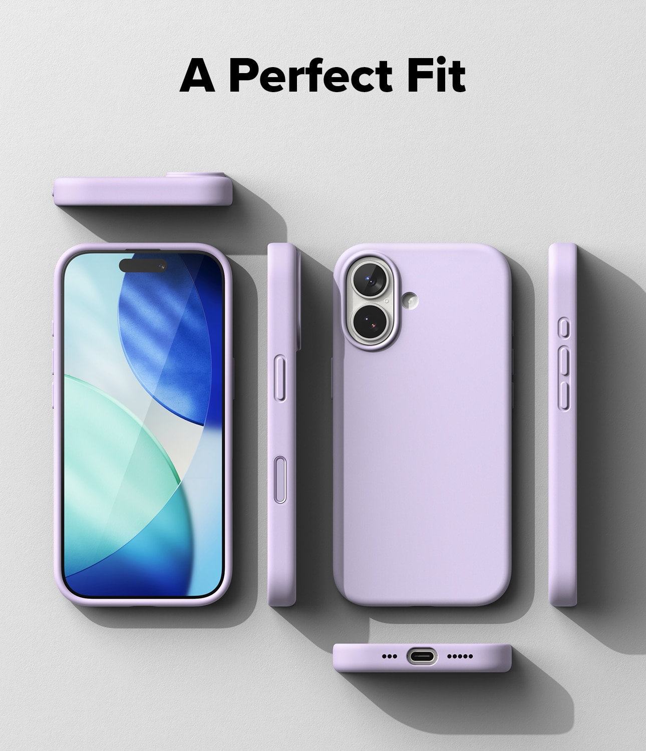 Silicone Magnetic Cover iPhone 17 Light Purple