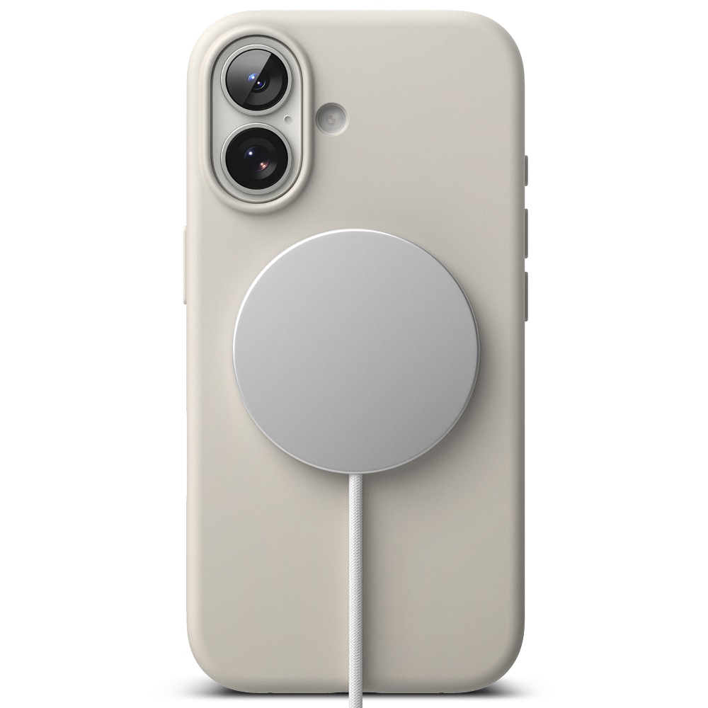 Silicone Magnetic Cover iPhone 17 Stone