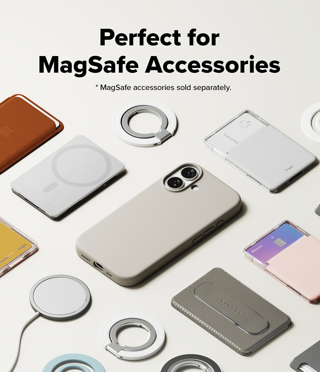 Silicone Magnetic Cover iPhone 17 Stone