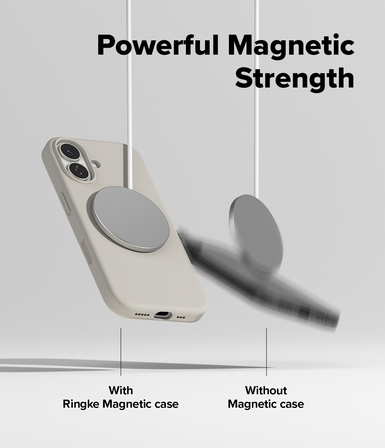 Silicone Magnetic Cover iPhone 17 Stone