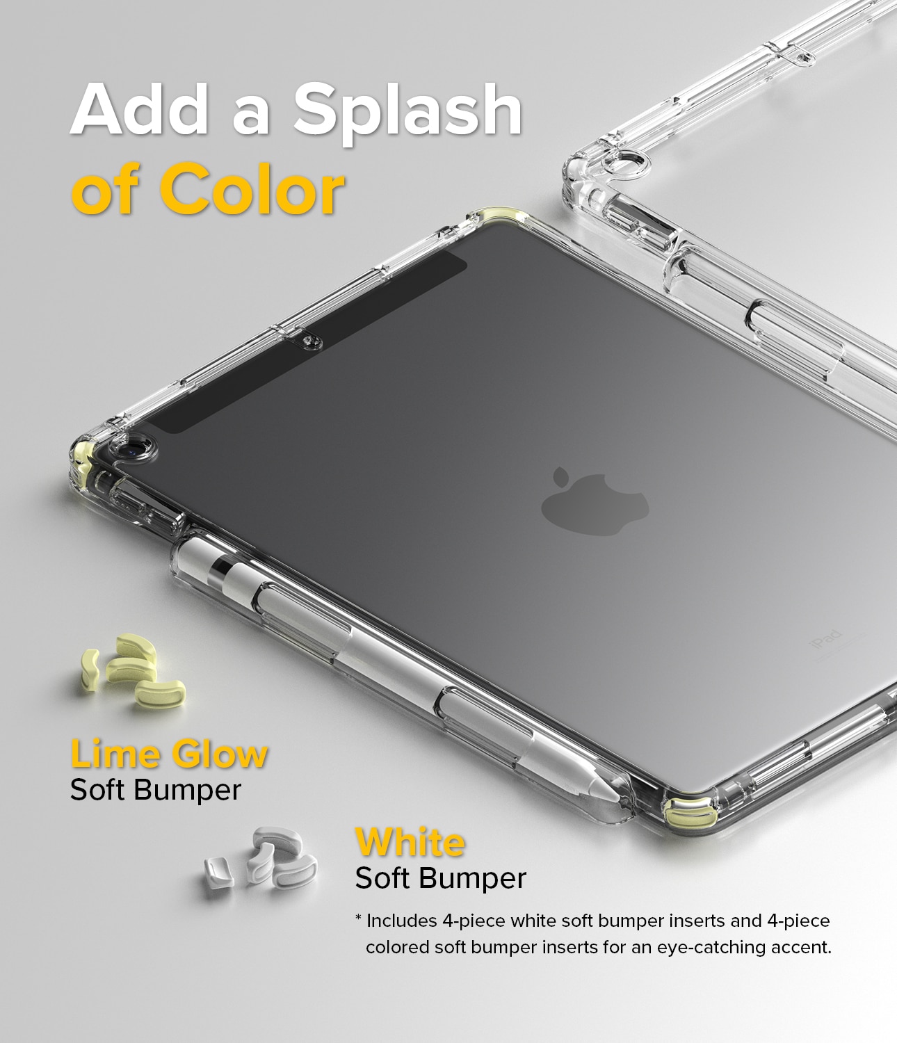Cover Fusion Plus iPad 10.2 7th Gen (2019) White/Lime Glow