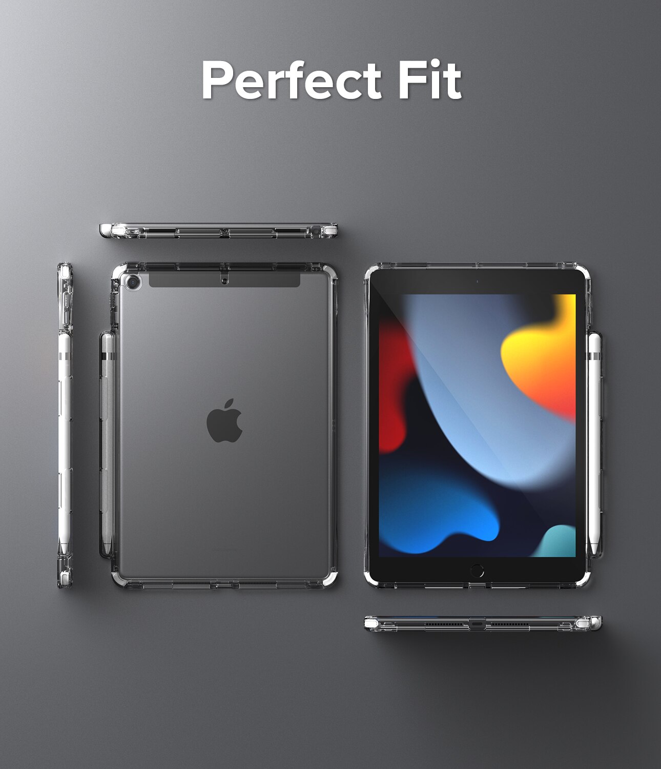 Cover Fusion Plus iPad 10.2 9th Gen (2021) White/Lime Glow