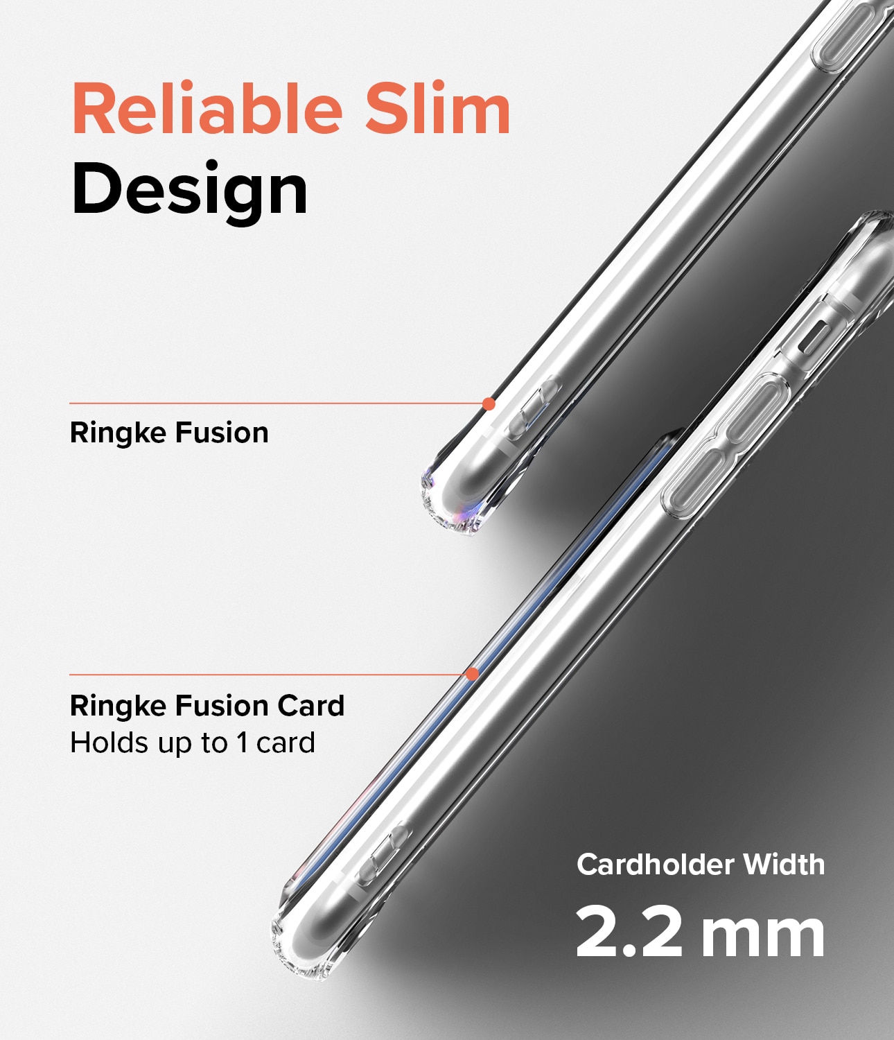 Cover Fusion Card iPhone SE 2022 trasparente