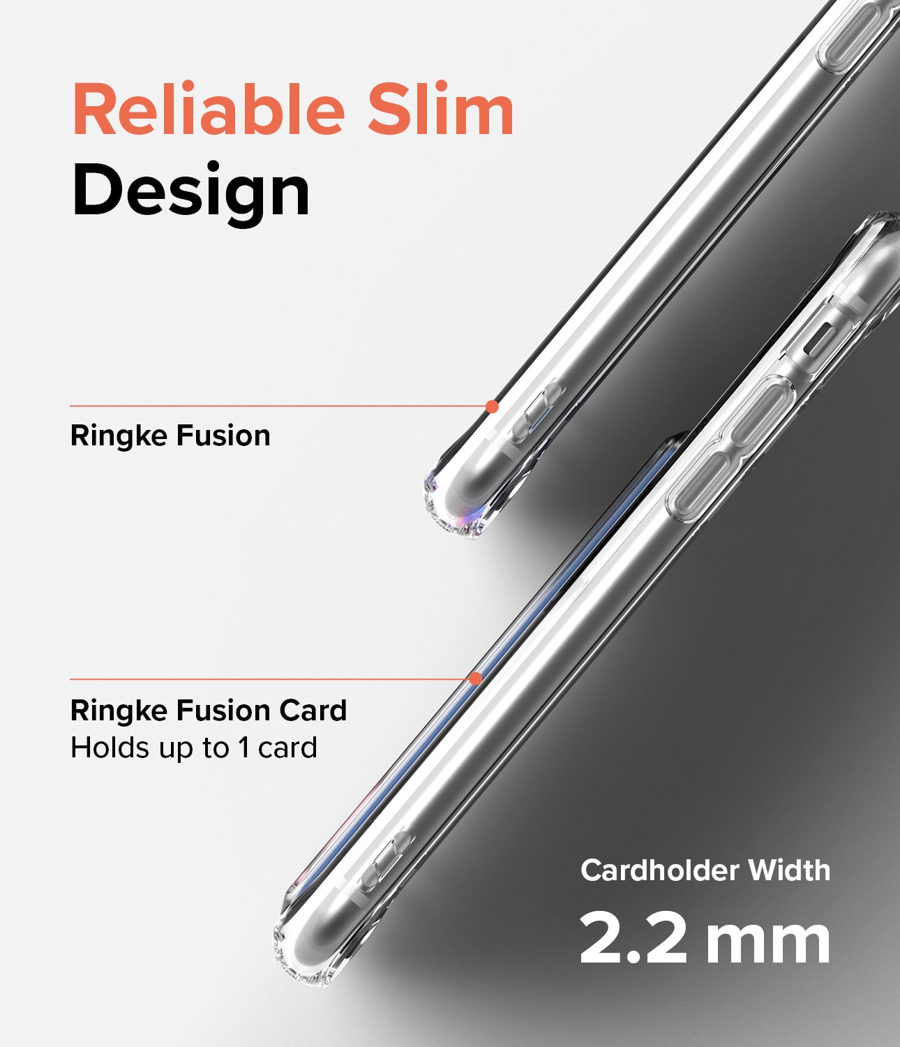 Cover Fusion Card iPhone SE (2020) Trasparente