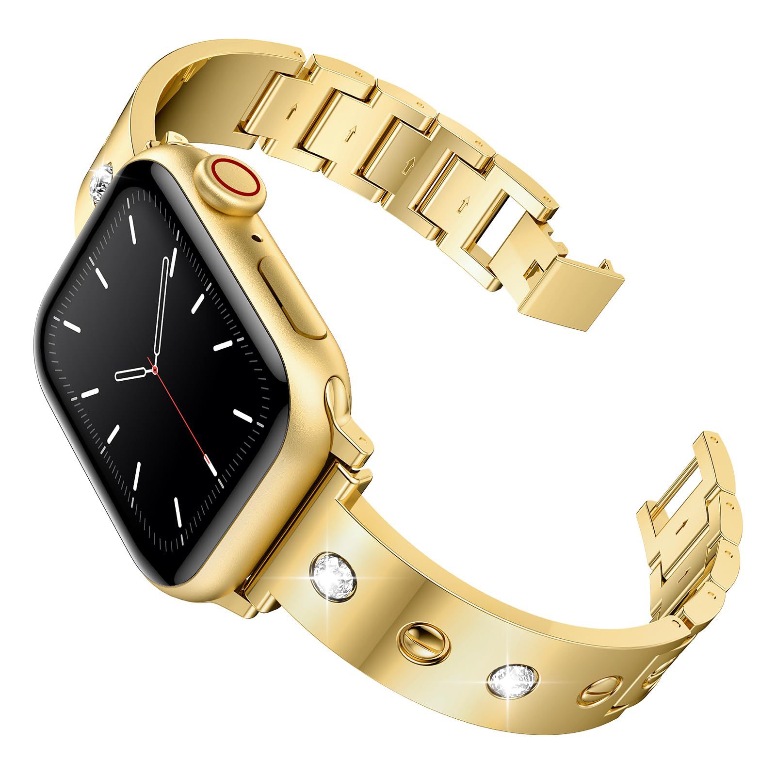 Cinturino Bangle Diamond Apple Watch 41mm Series 7, oro