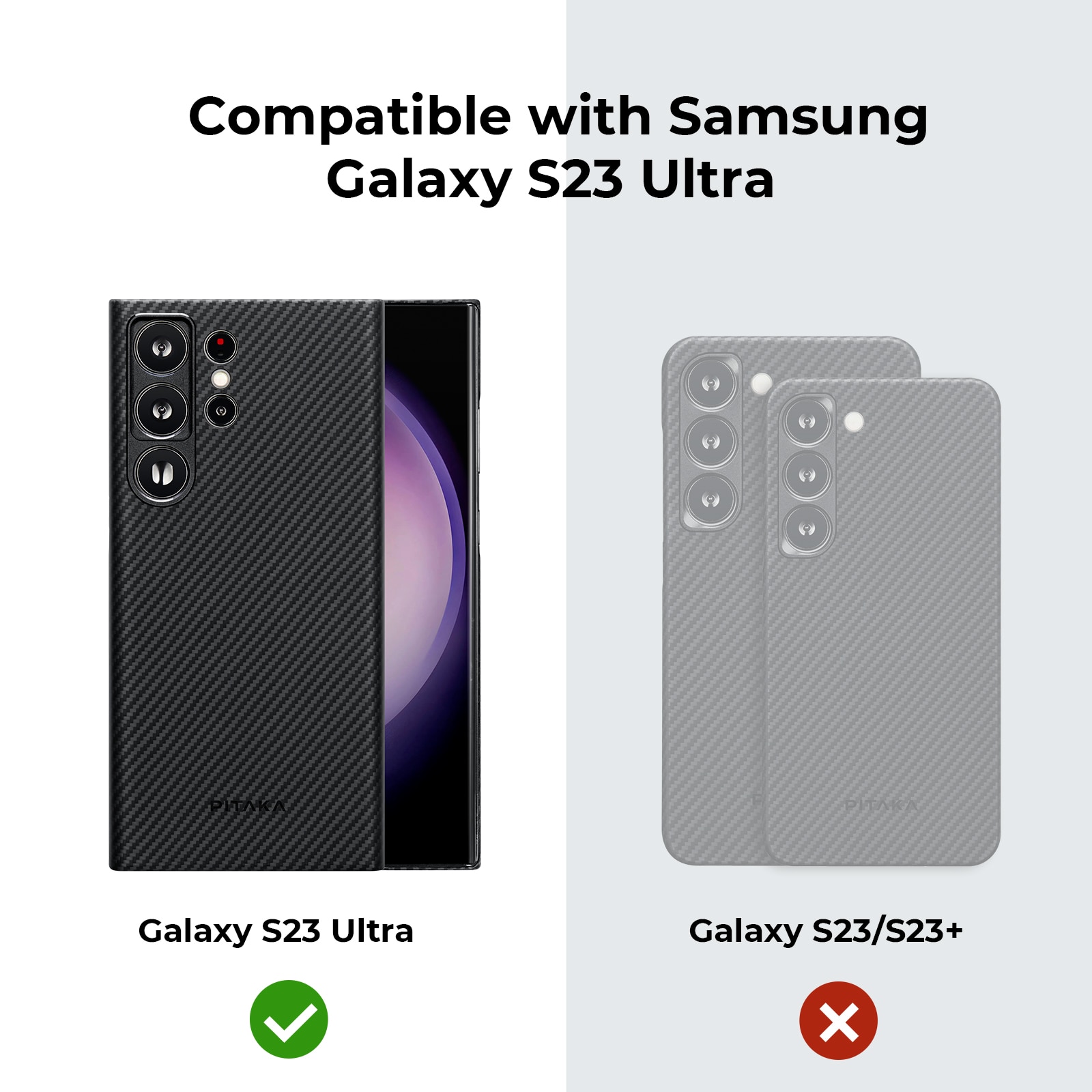 Cover MagEZ 3 Samsung Galaxy S23 Ultra Black/Grey