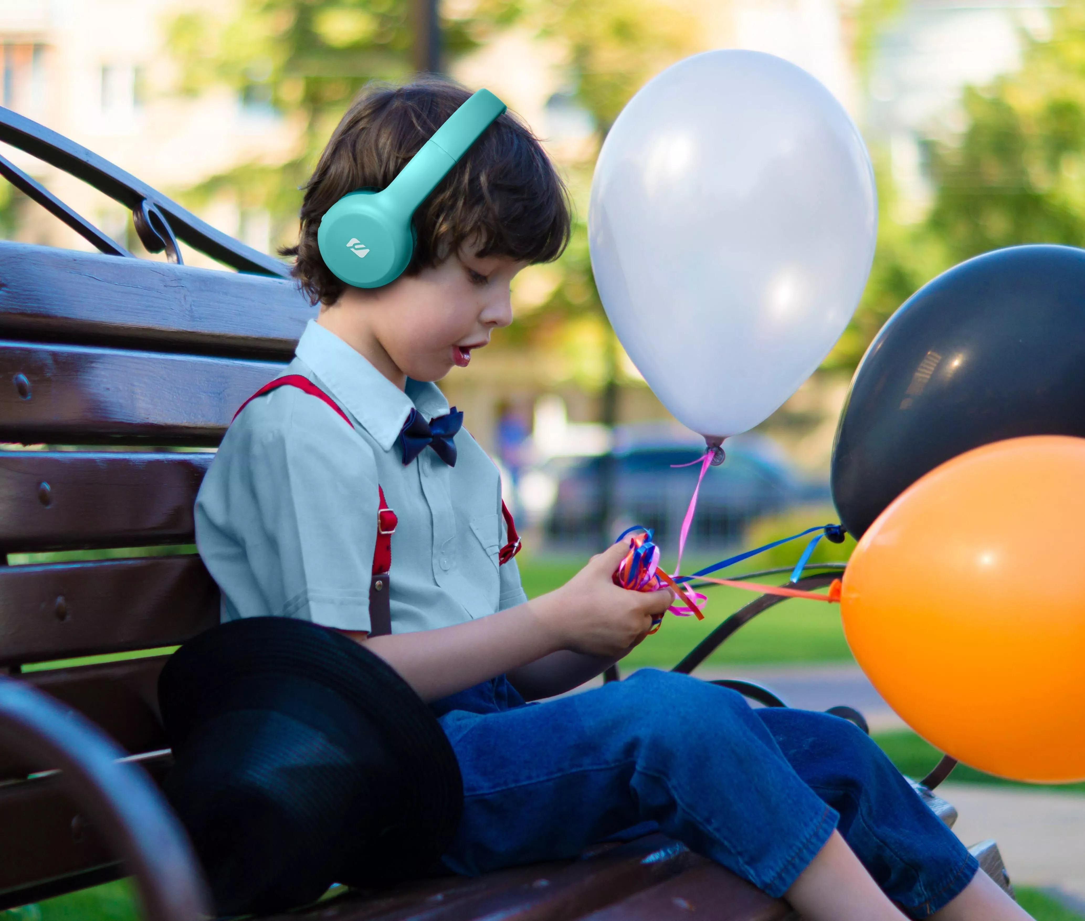 Cuffie Bluetooth On-Ear Wireless per bambini, blu