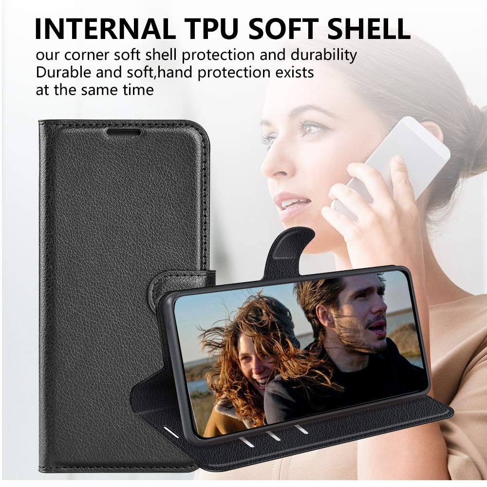 Cover portafoglio Motorola Moto G54 Nero
