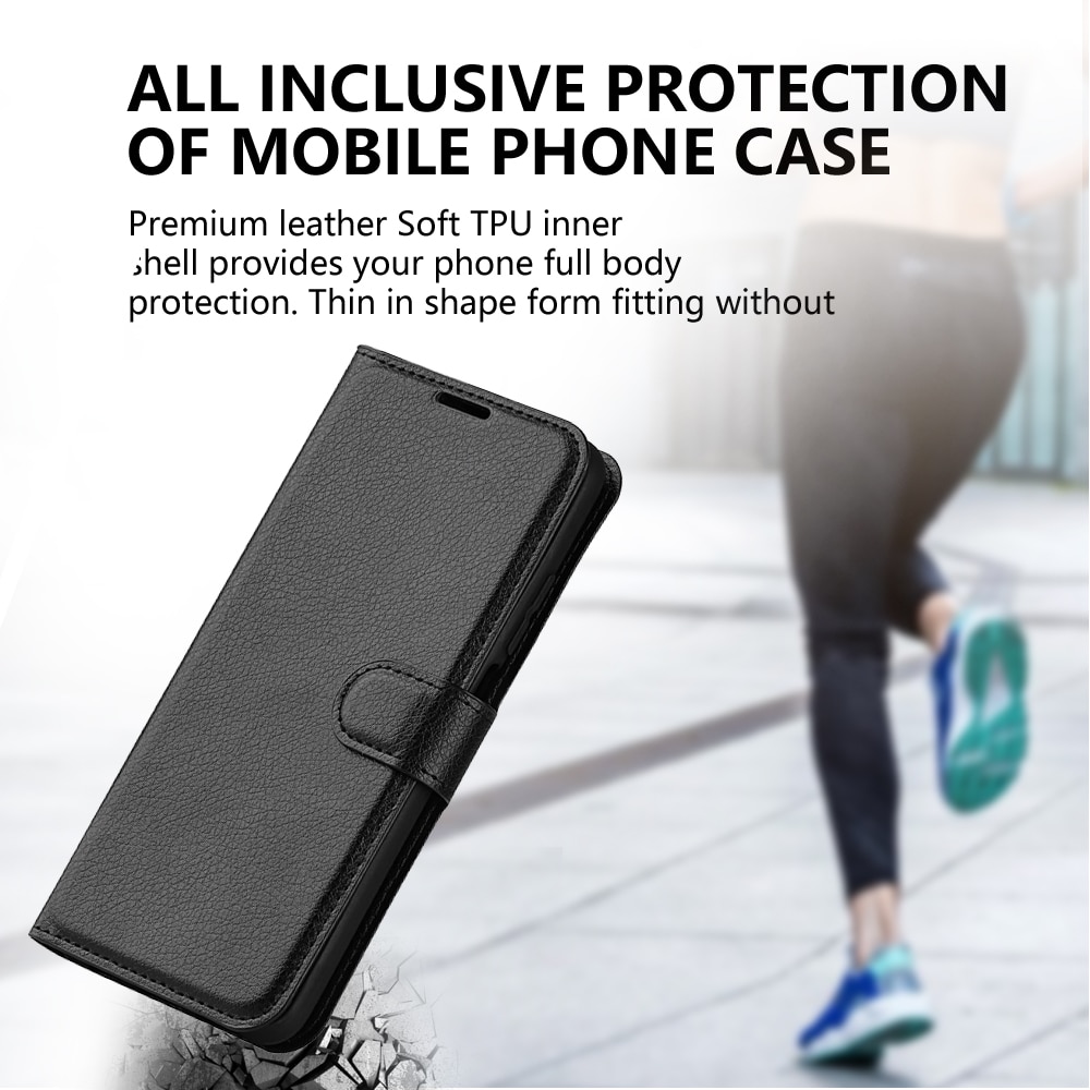 Cover portafoglio Motorola Moto G54 nero
