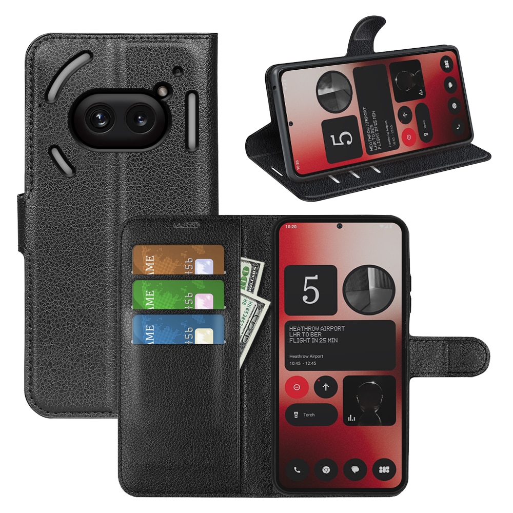 Cover portafoglio Nothing Phone 2a Nero