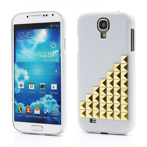 Cover con rivetti Samsung Galaxy S4 Oro/Bianco