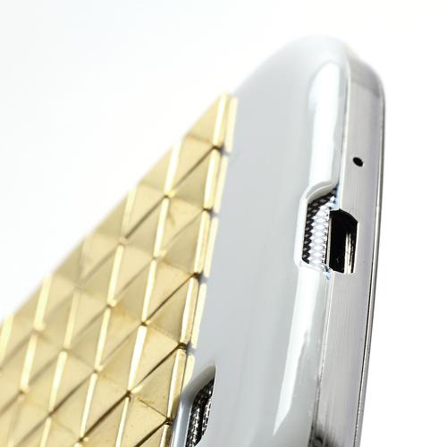 Cover con rivetti Samsung Galaxy S4 Oro/Bianco