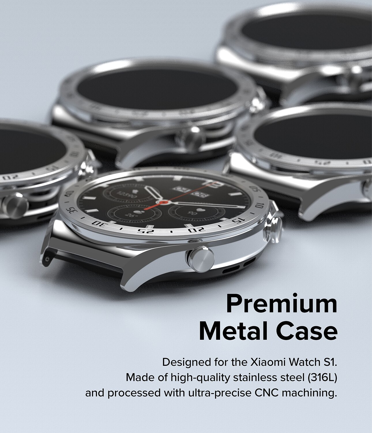 Bezel Styling Xiaomi Watch S1 D'argento