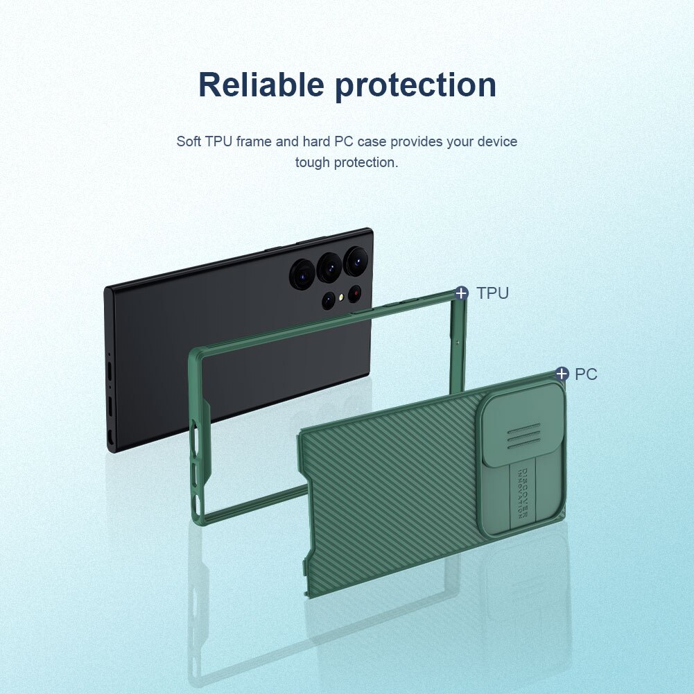 Cover CamShield Samsung Galaxy S23 Ultra Verde