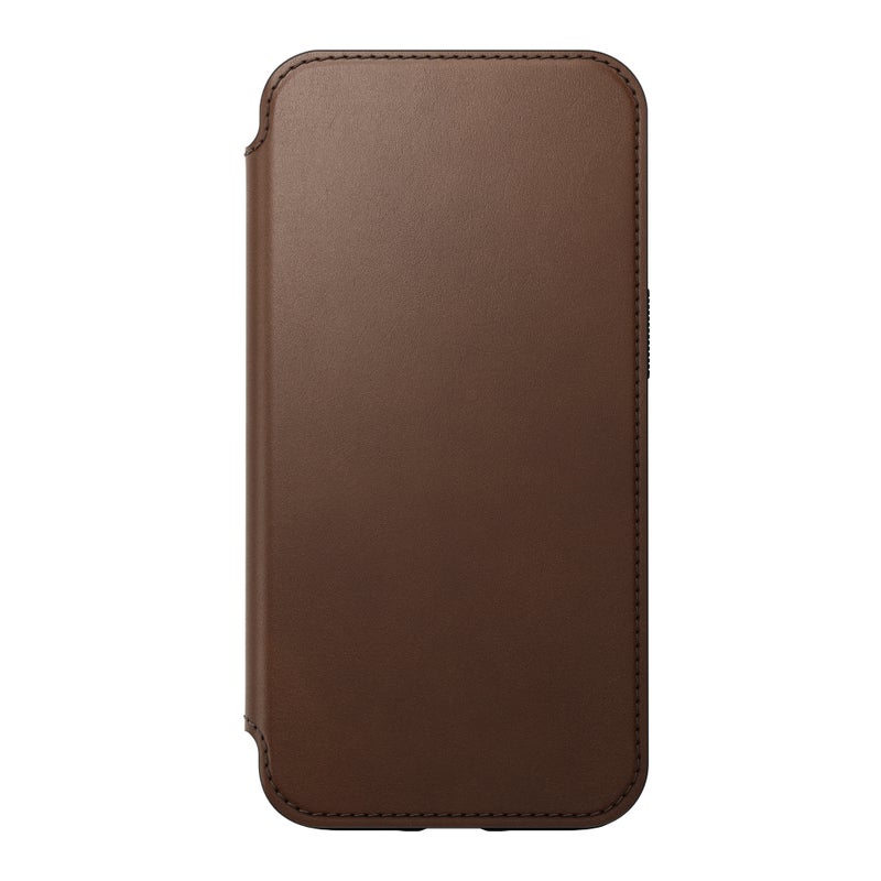 Modern Folio Horween Leather MagSafe iPhone 13 Pro Rustic Brown