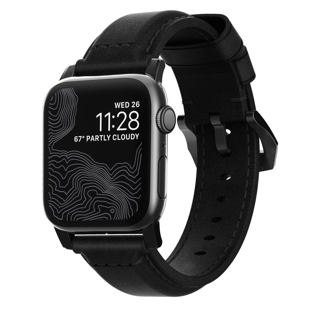 Traditional Band Apple Watch 42/44/45/59 mm Black (Black Hardware)