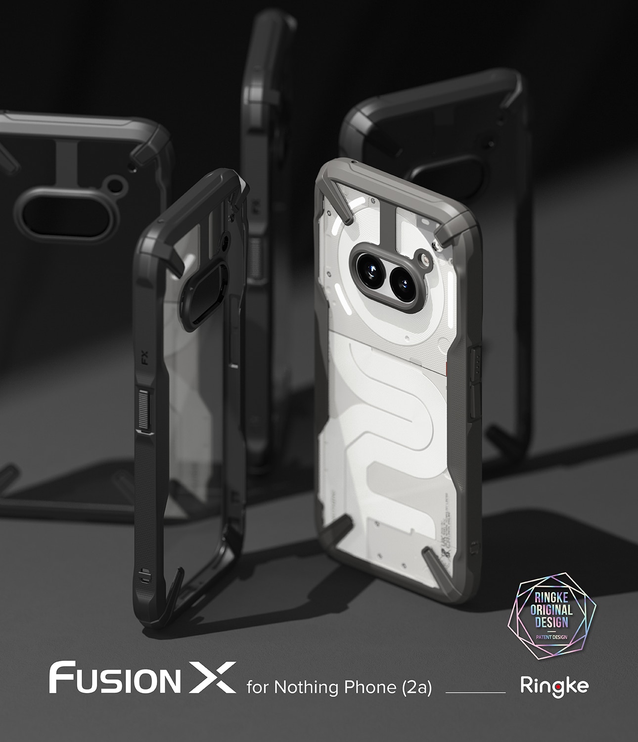 Cover Fusion X Nothing Phone 2a nero