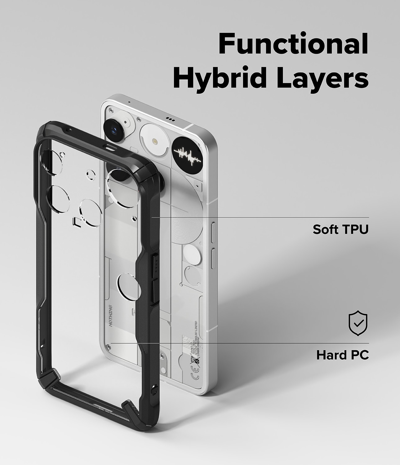Cover Fusion X Nothing Phone 3 Nero