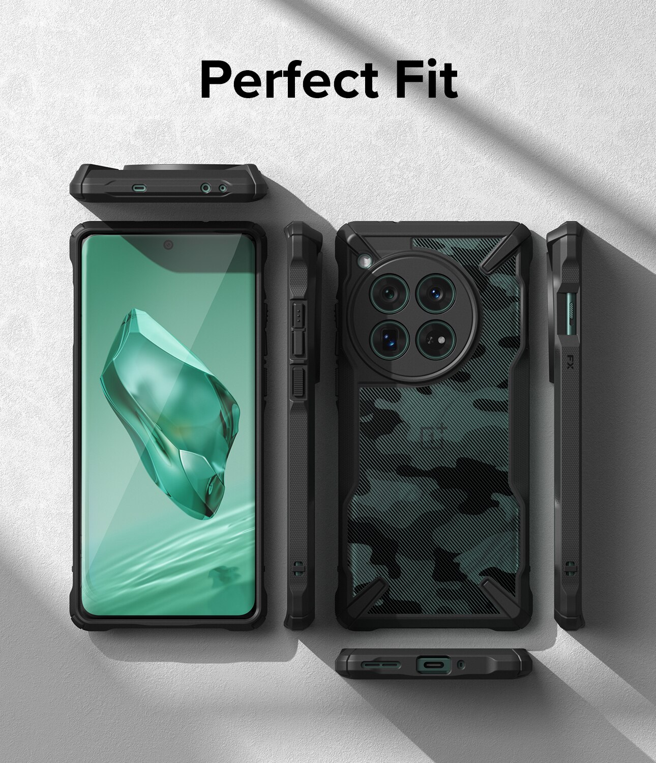 Cover Fusion X OnePlus 12 Camo Black