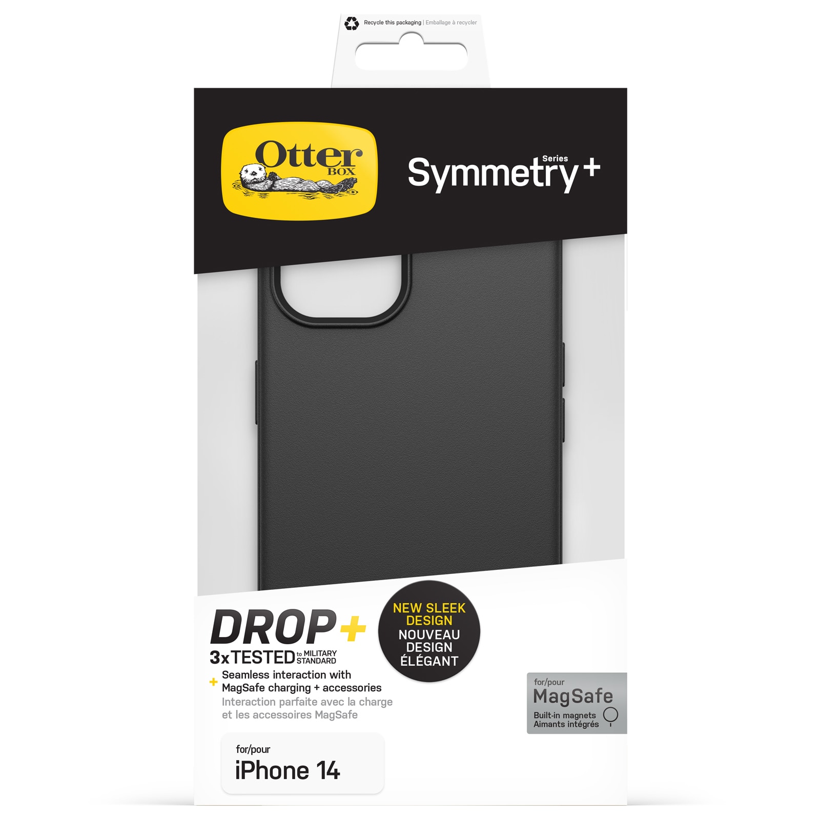 Cover Symmetry Plus MagSafe iPhone 14 nero