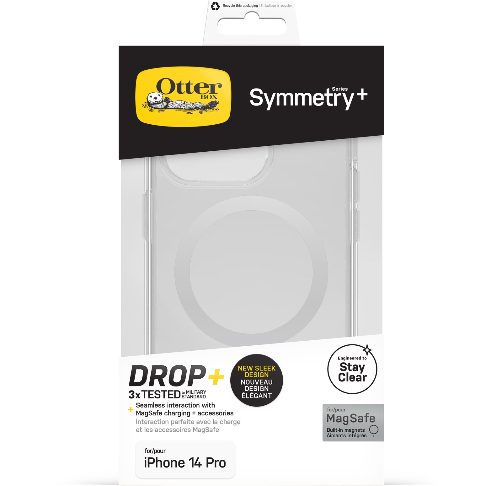 Cover Symmetry Plus MagSafe iPhone 14 Pro Trasparente