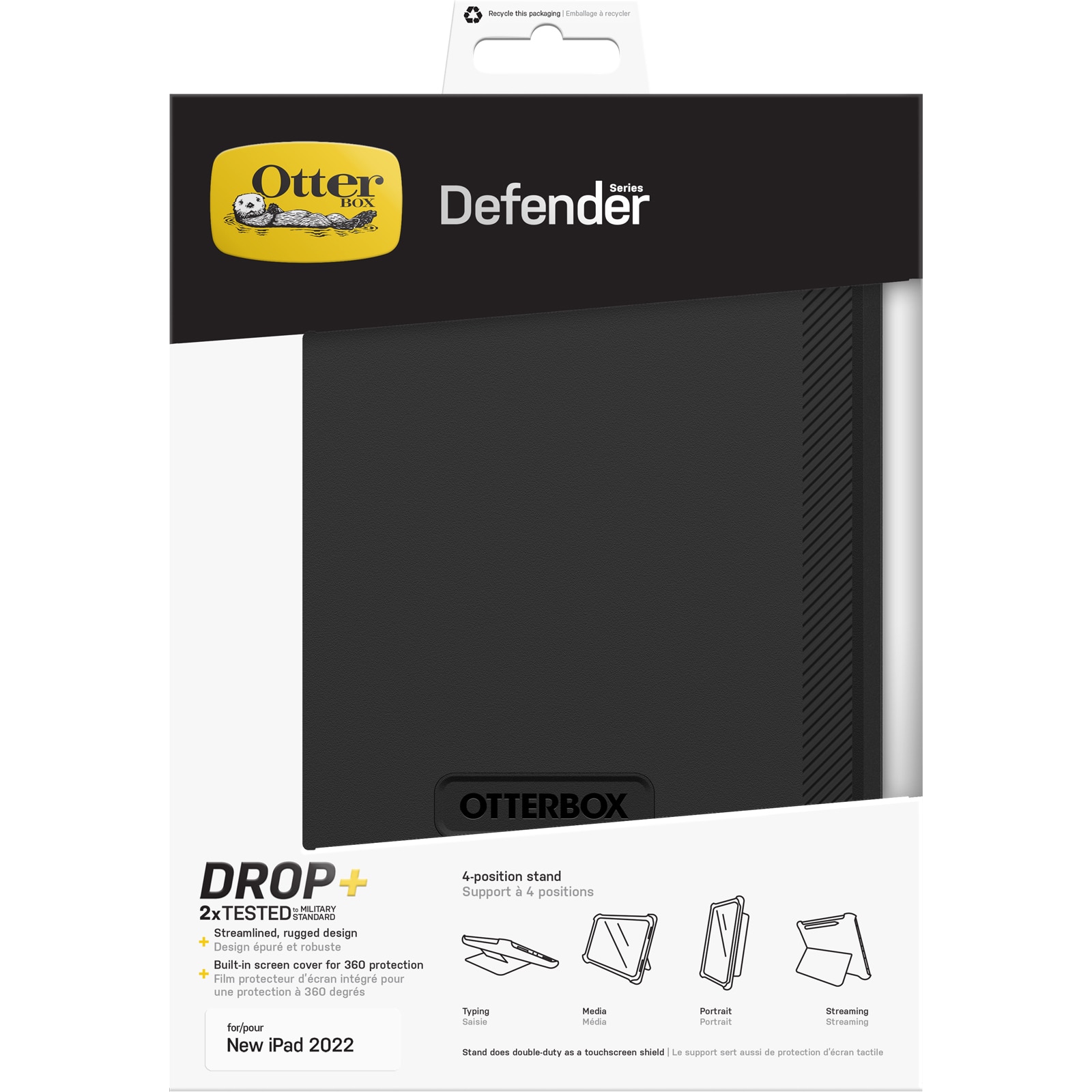 Cover Defender iPad 10.9 10th Gen (2022) nero