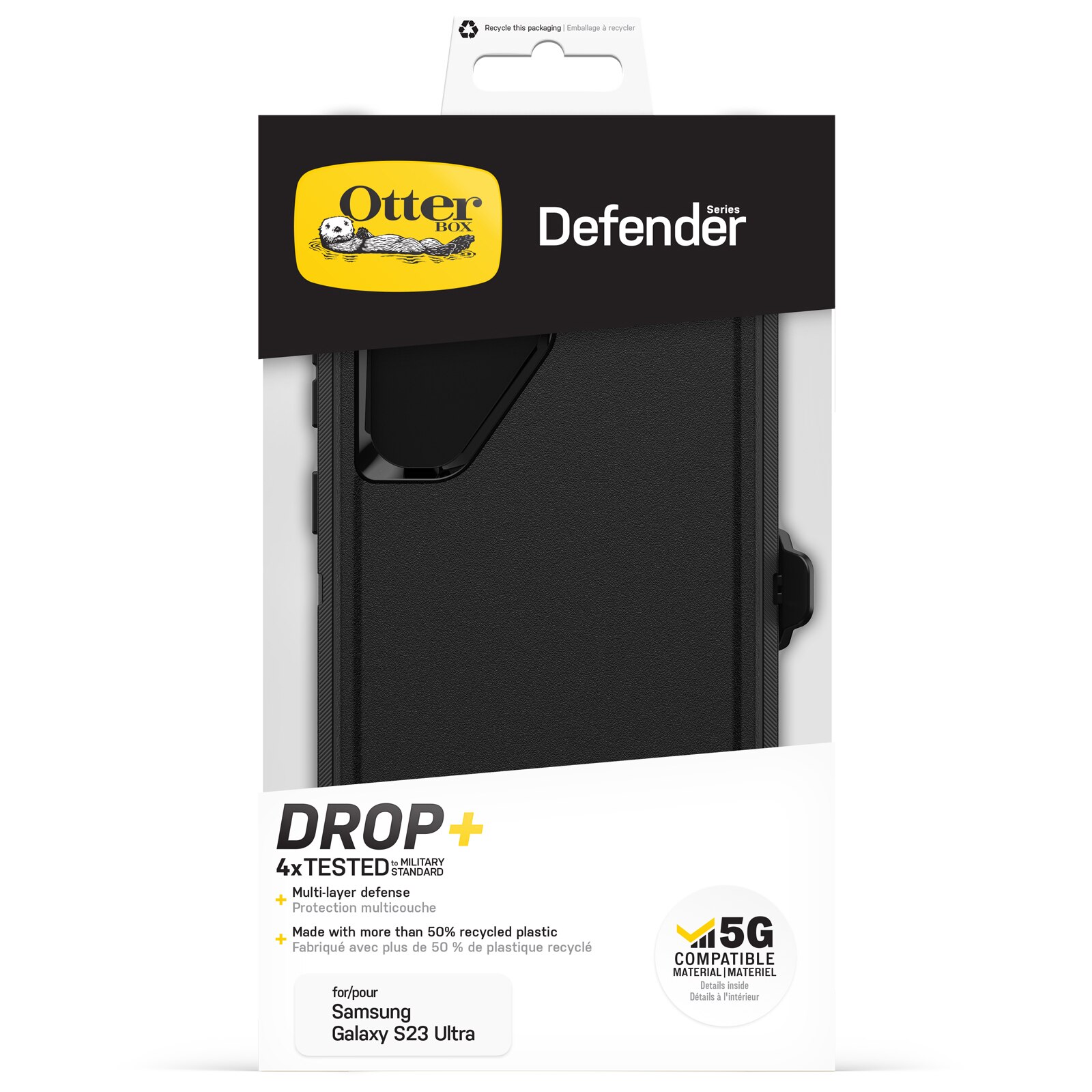 Cover Defender Samsung Galaxy S23 Ultra Nero
