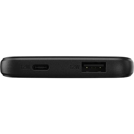 Powerbank 5000 mAh USB-A + USB-C nero