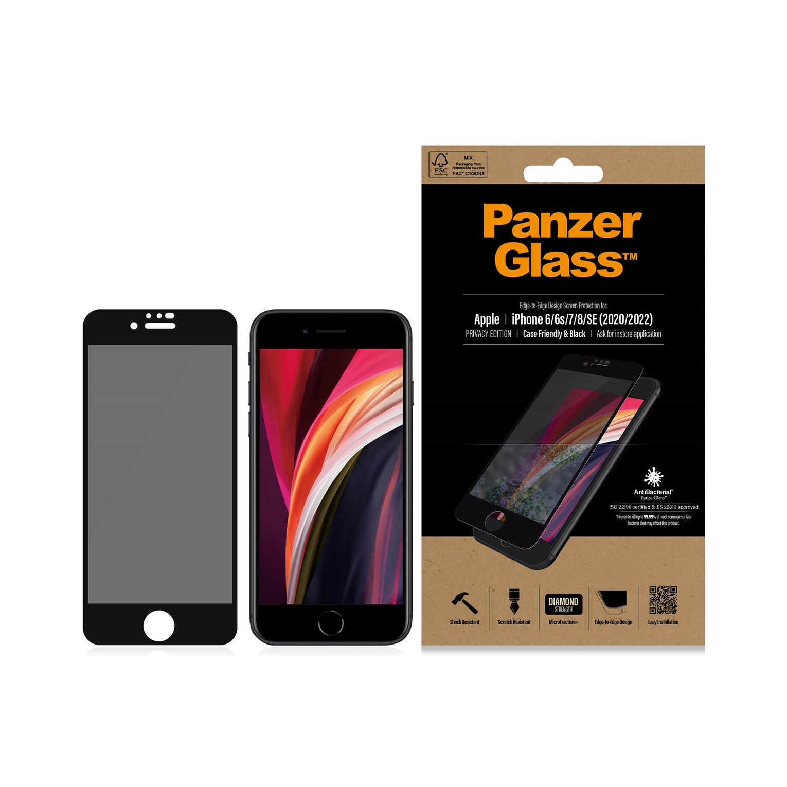 iPhone 7 Privacy Screen Protector Edge-to-Edge