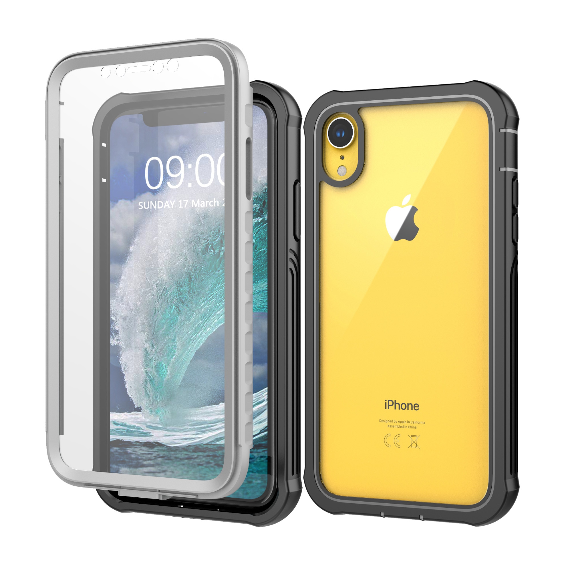 Cover Premium Full Protection iPhone XR nero