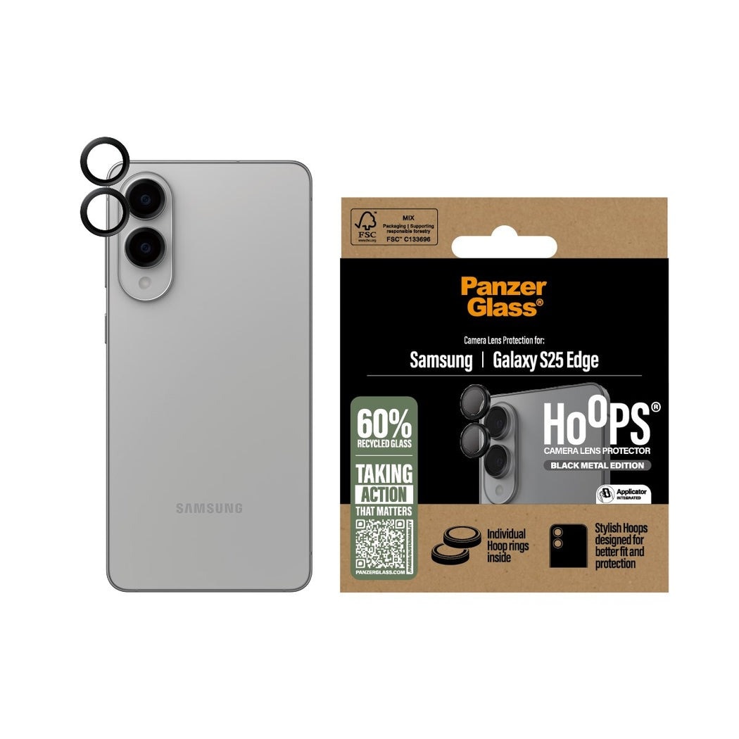 Samsung Galaxy S25 Edge Hoops Camera Lens Protector Nero