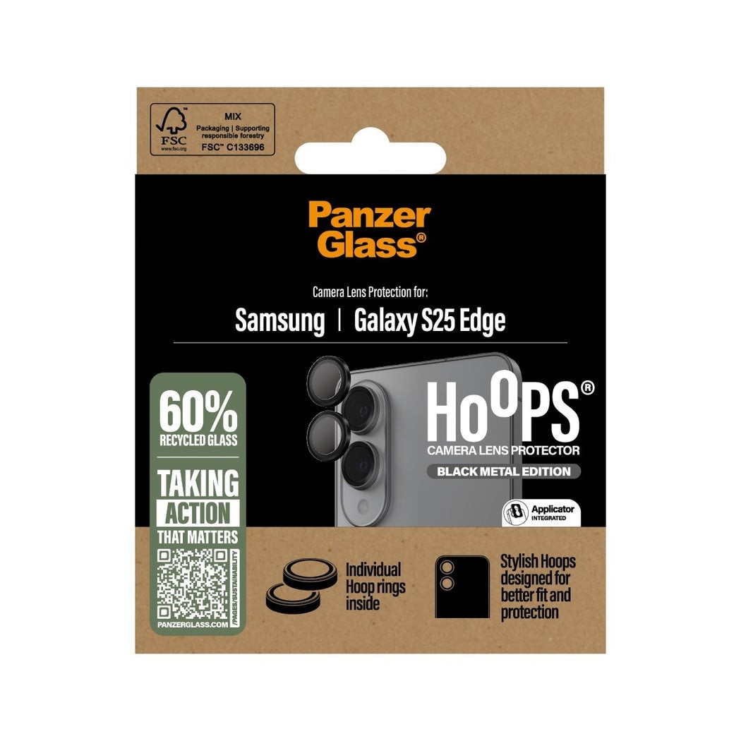 Samsung Galaxy S25 Edge Hoops Camera Lens Protector Nero
