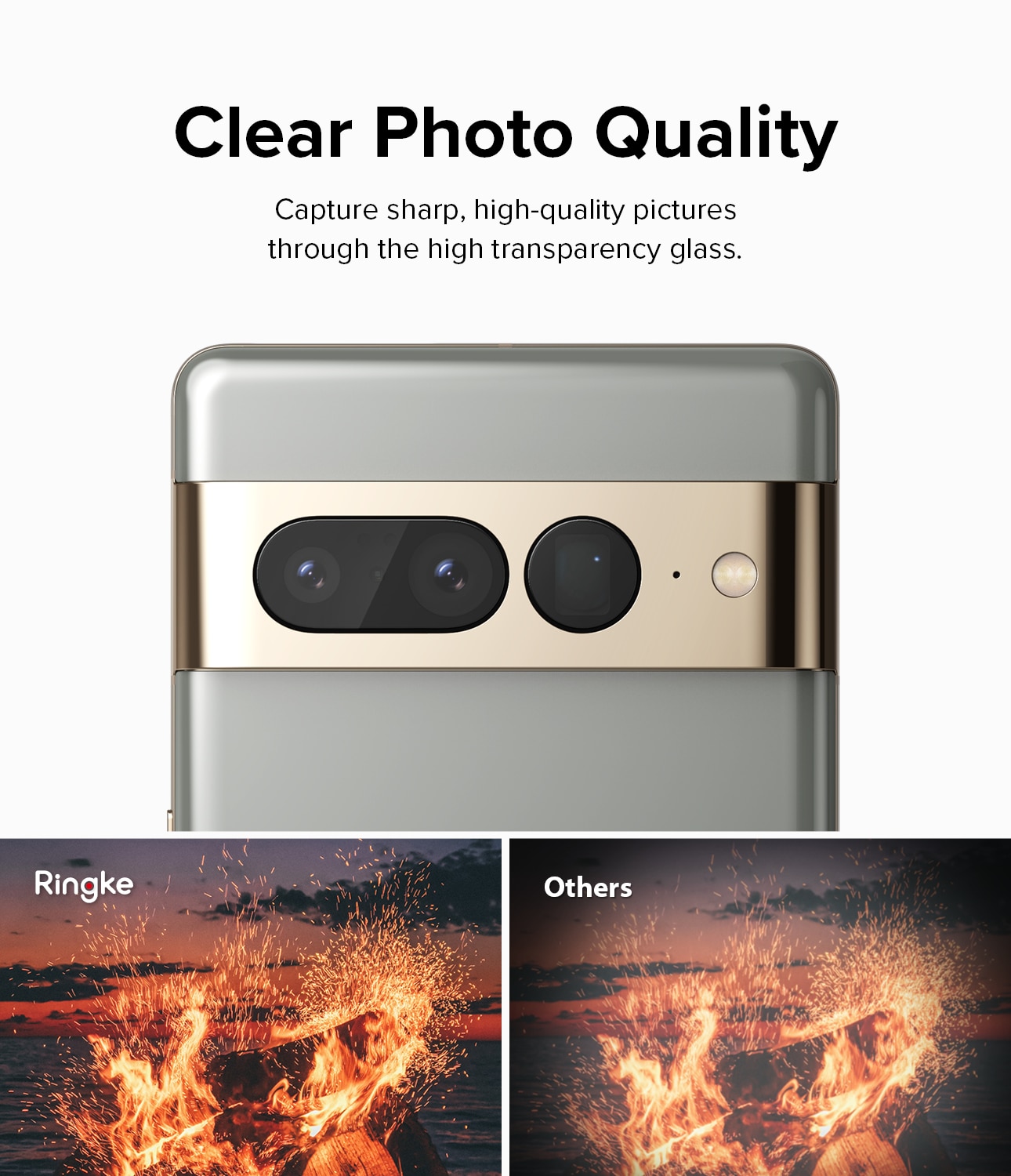 Camera Protector Glass (3-pack) Google Pixel 7 Pro Trasparente