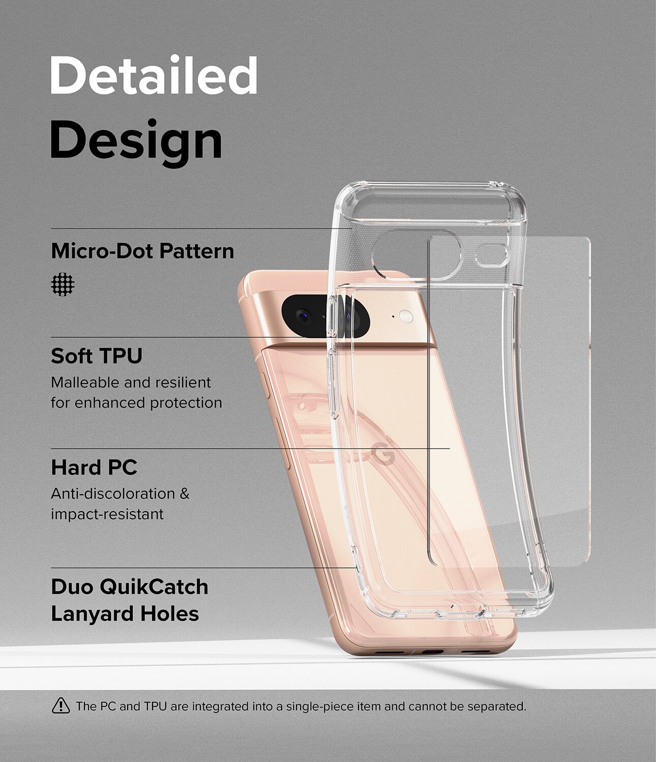 Cover Fusion Google Pixel 8 Trasparente