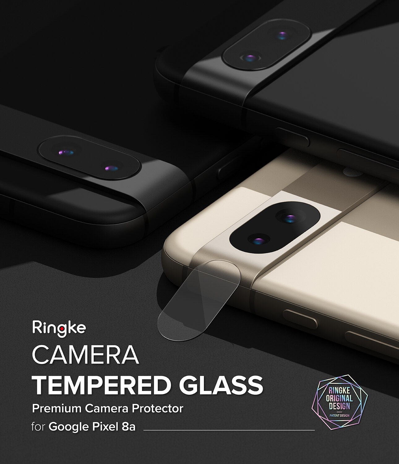 Camera Protector Glass (3-pack) Google Pixel 8a Trasparente