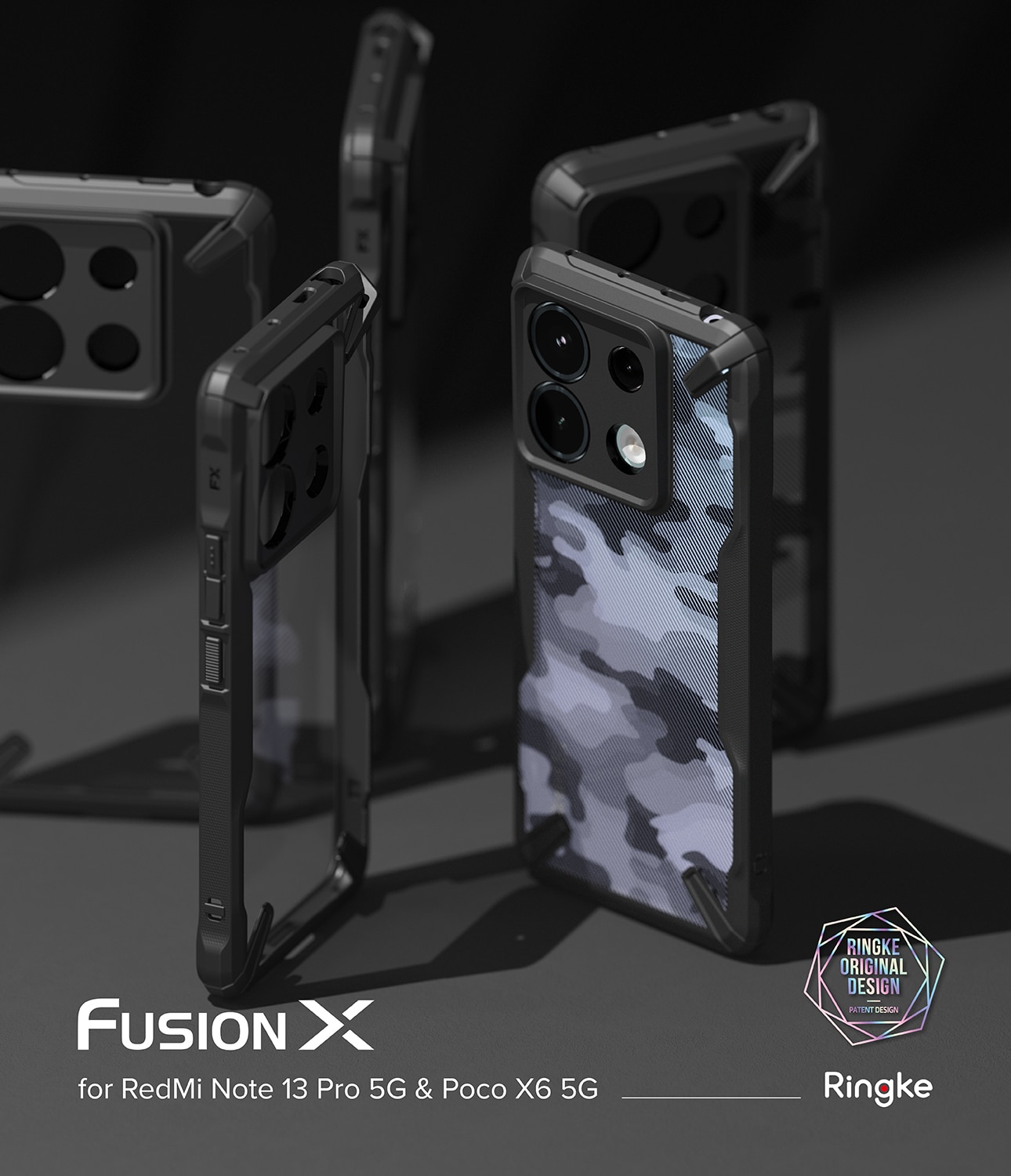 Cover Fusion X Xiaomi Redmi Note 13 Pro nero