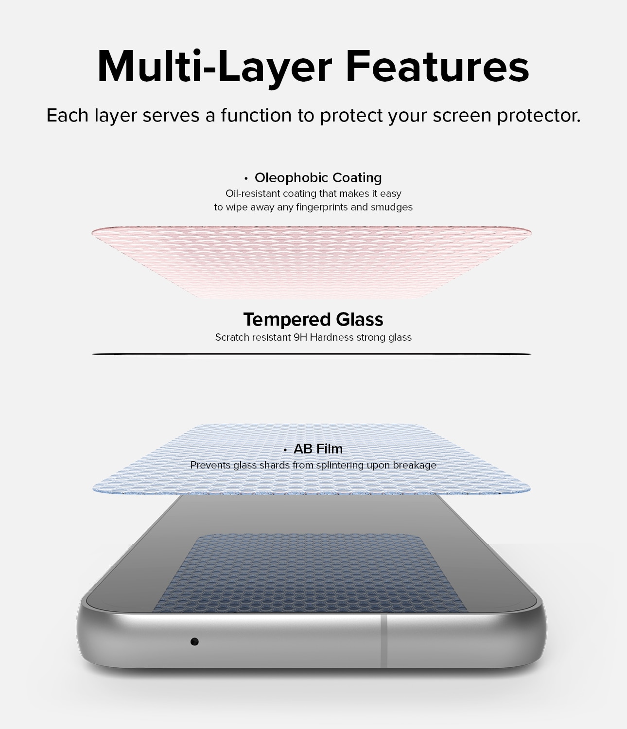 Screen Protector Glass Samsung Galaxy S23 FE (2 pezzi)