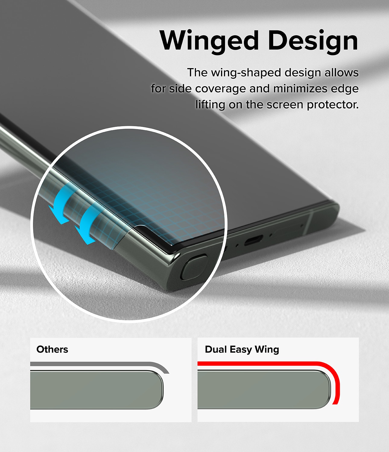 Dual Easy Wing Screen Protector (2 pezzi) Samsung Galaxy S23 Ultra