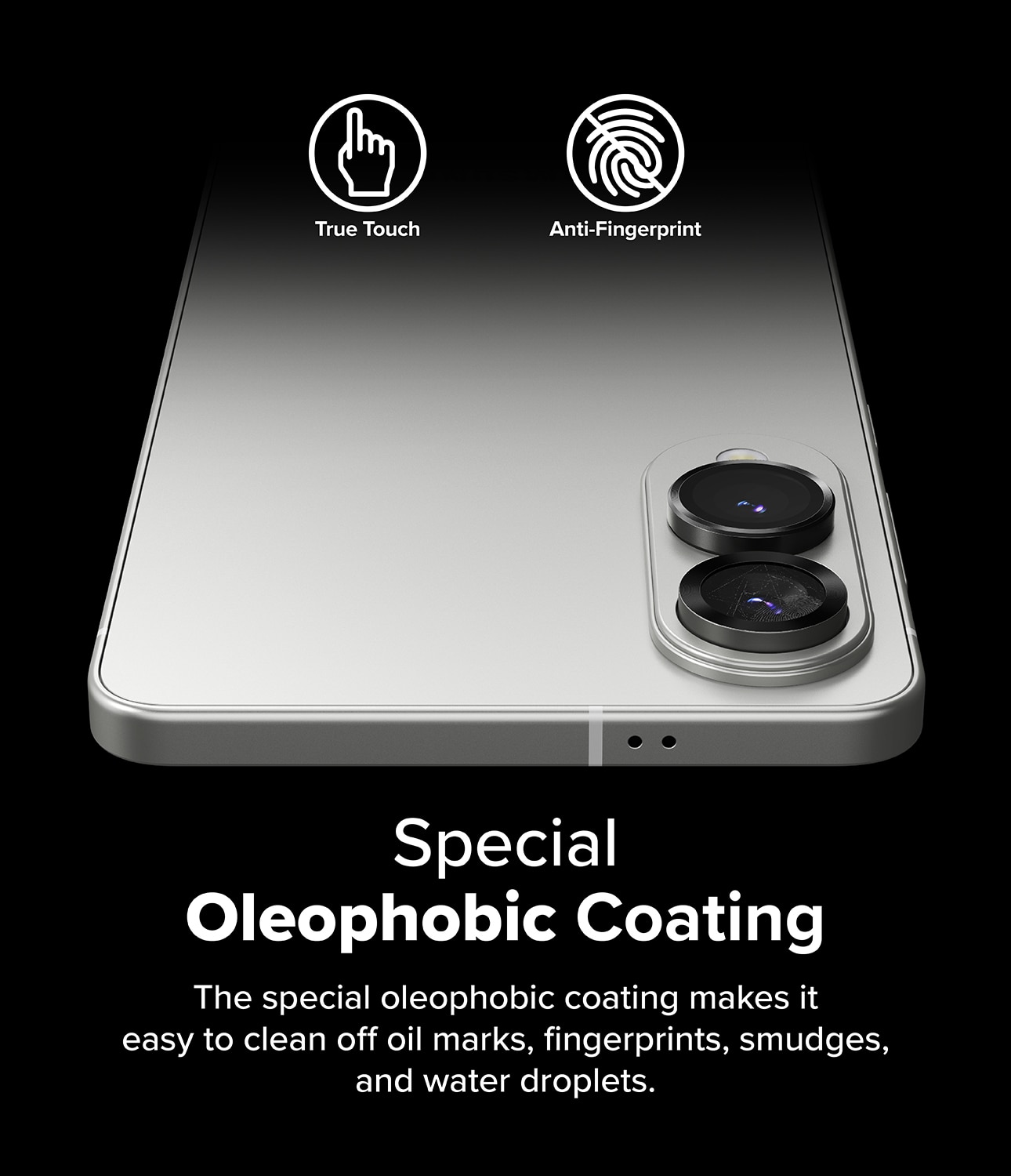 Camera Lens Frame Glass (2 pezzi) Samsung Galaxy S25 Edge Black