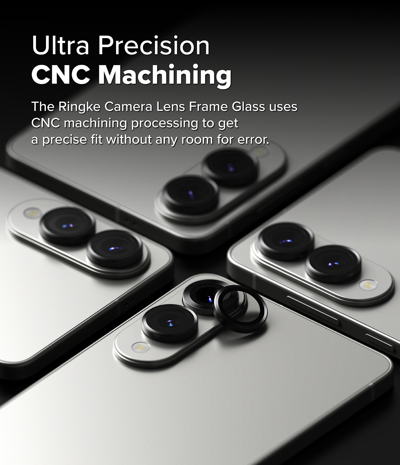 Camera Lens Frame Glass (2 pezzi) Samsung Galaxy S25 Edge Black