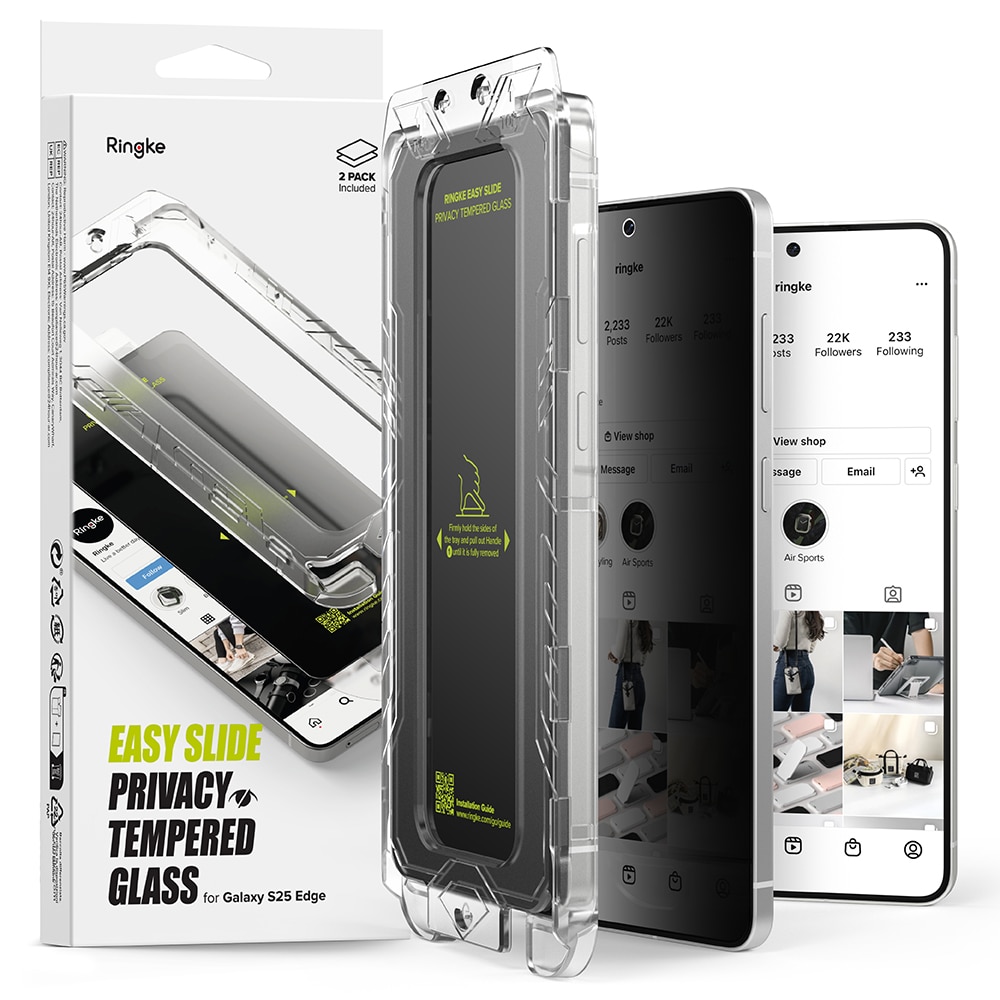 Easy Slide Privacy Glass (2 pezzi) Samsung Galaxy S25 Edge