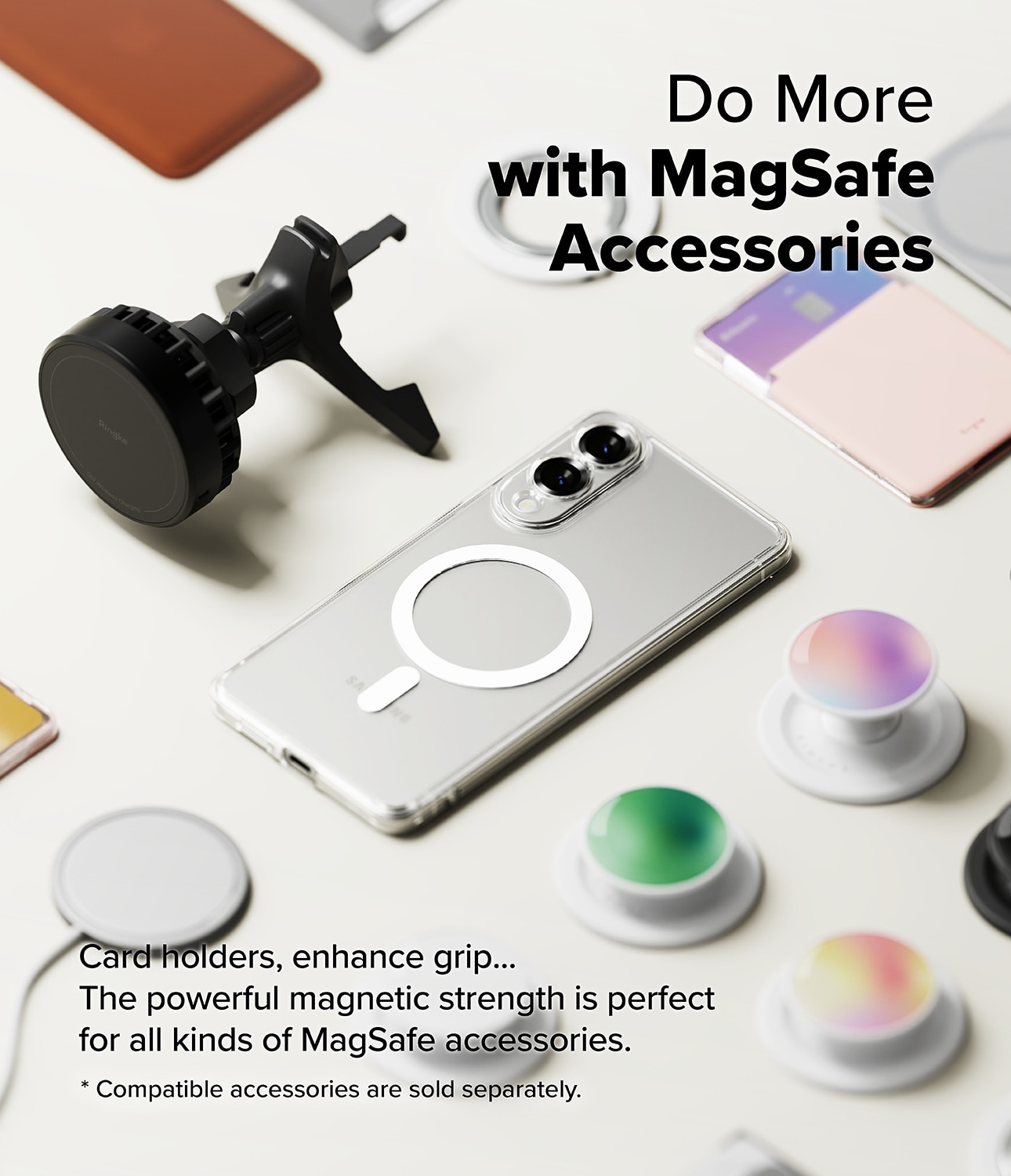Cover Fusion Magnetic Samsung Galaxy S25 Edge Trasparente