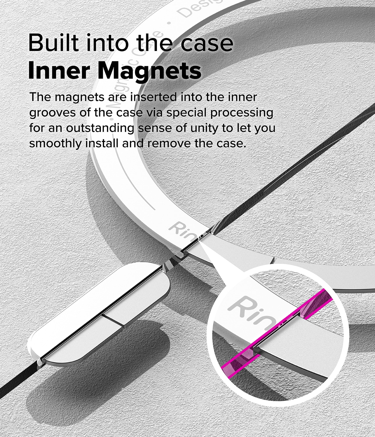 Cover Fusion Magnetic Samsung Galaxy S25 Edge Trasparente