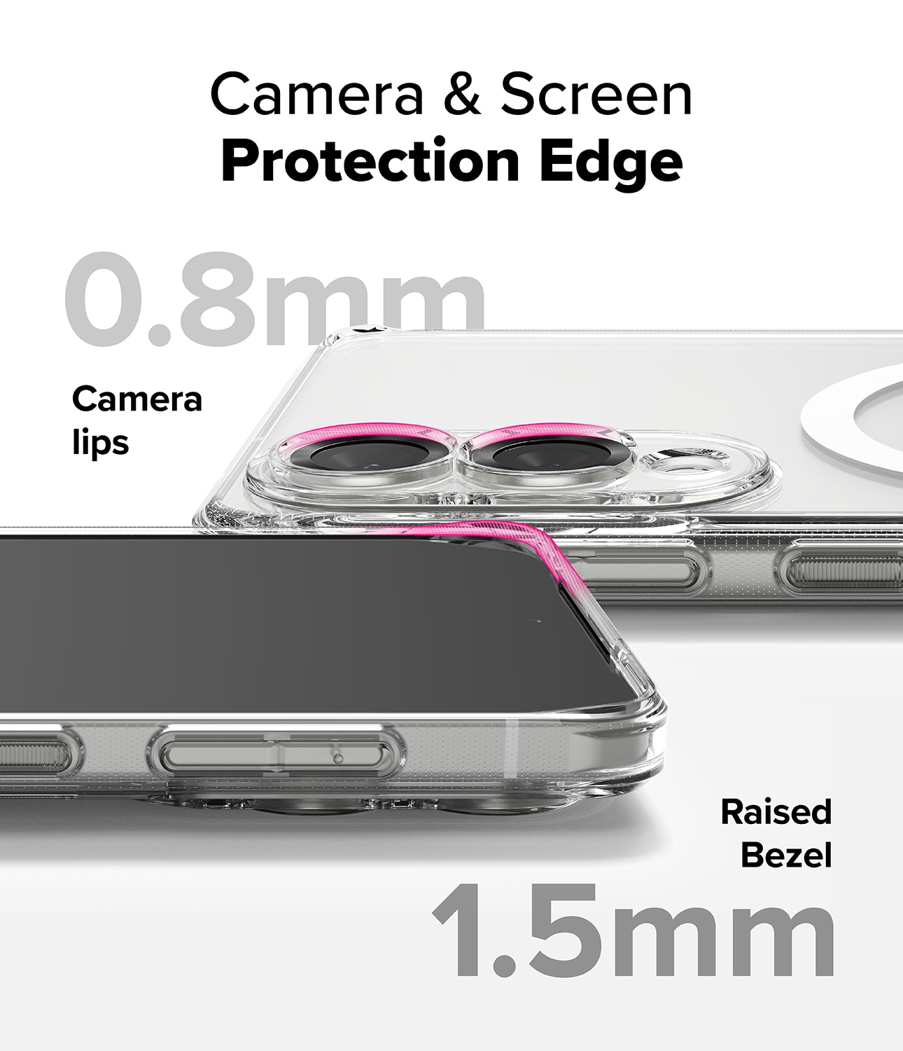 Cover Fusion Magnetic Samsung Galaxy S25 Edge Trasparente