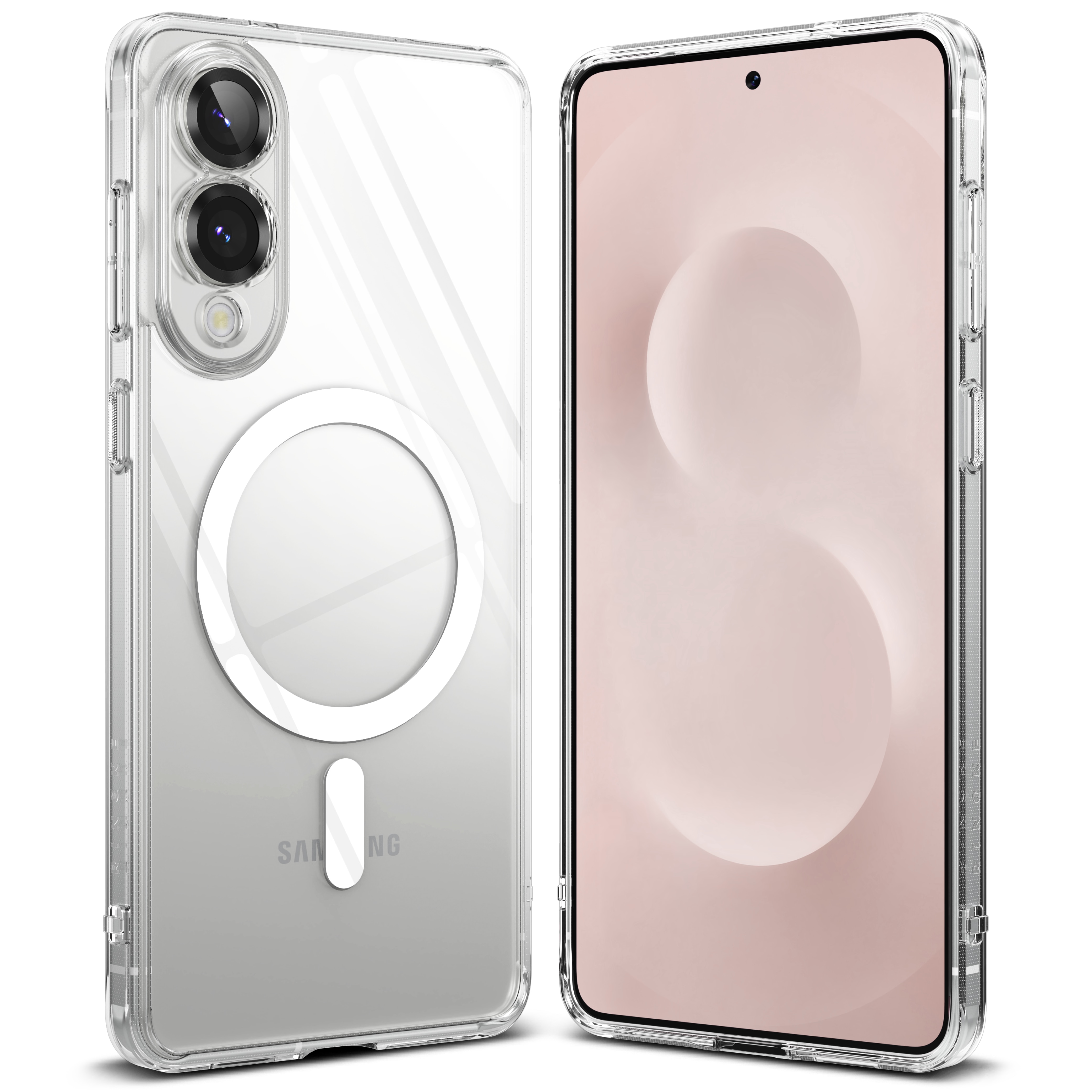 Cover Fusion Magnetic Samsung Galaxy S25 Edge Trasparente