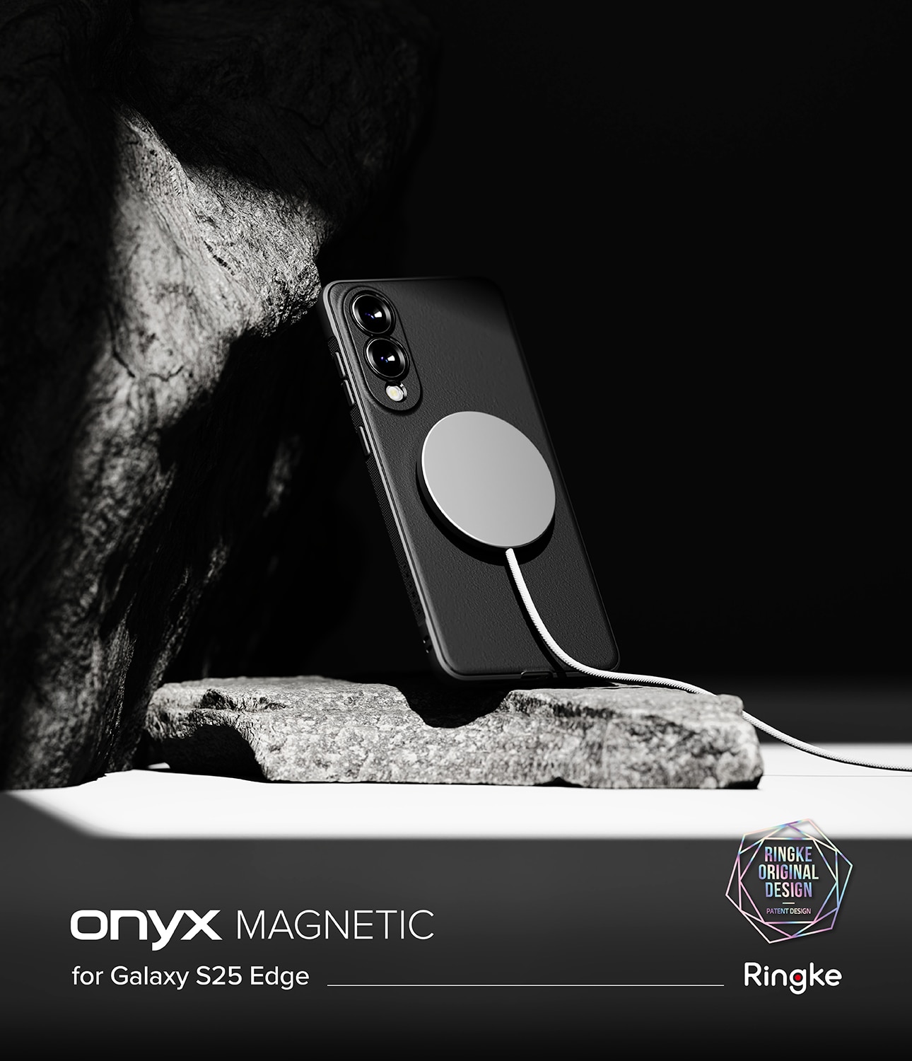 Cover Onyx Magnetic Samsung Galaxy S25 Edge Black