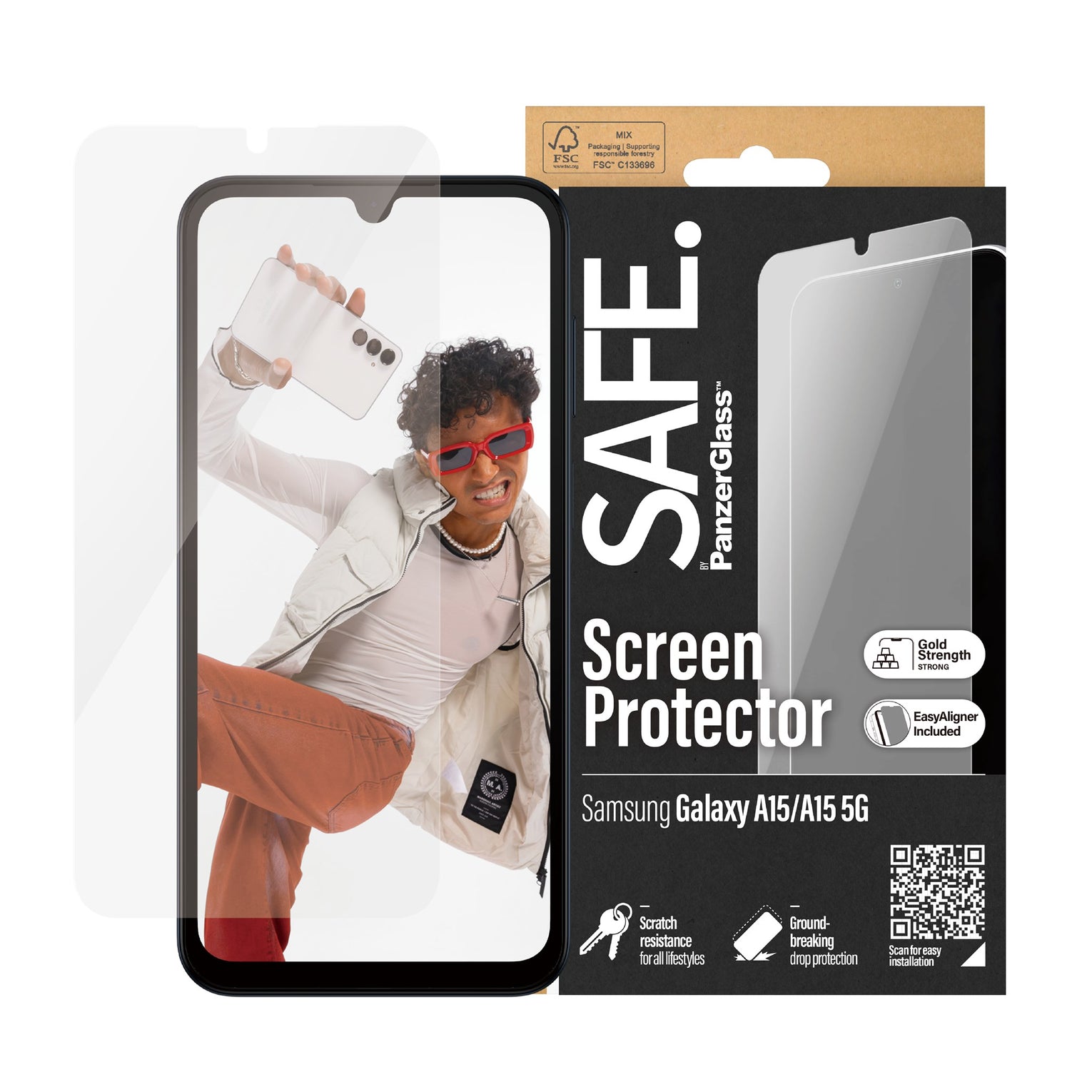 Samsung Galaxy A15 Screen Protector Ultra Wide Fit